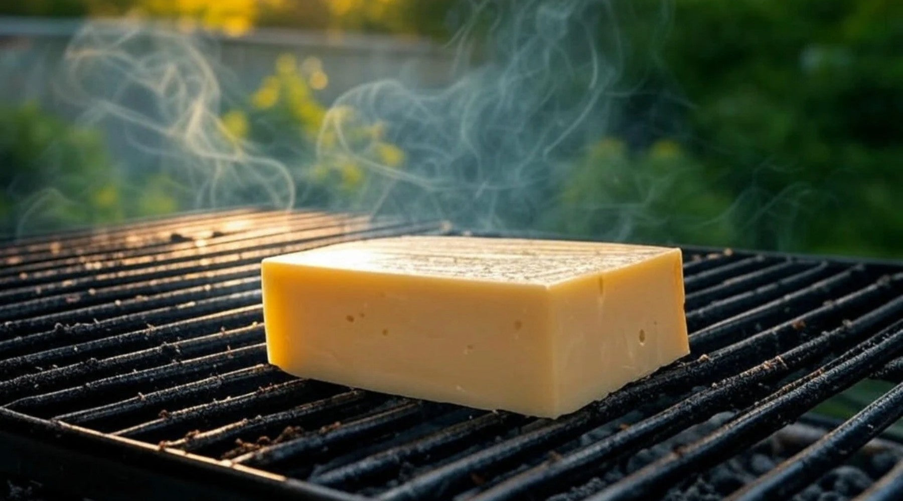 Cheese on the smoker
