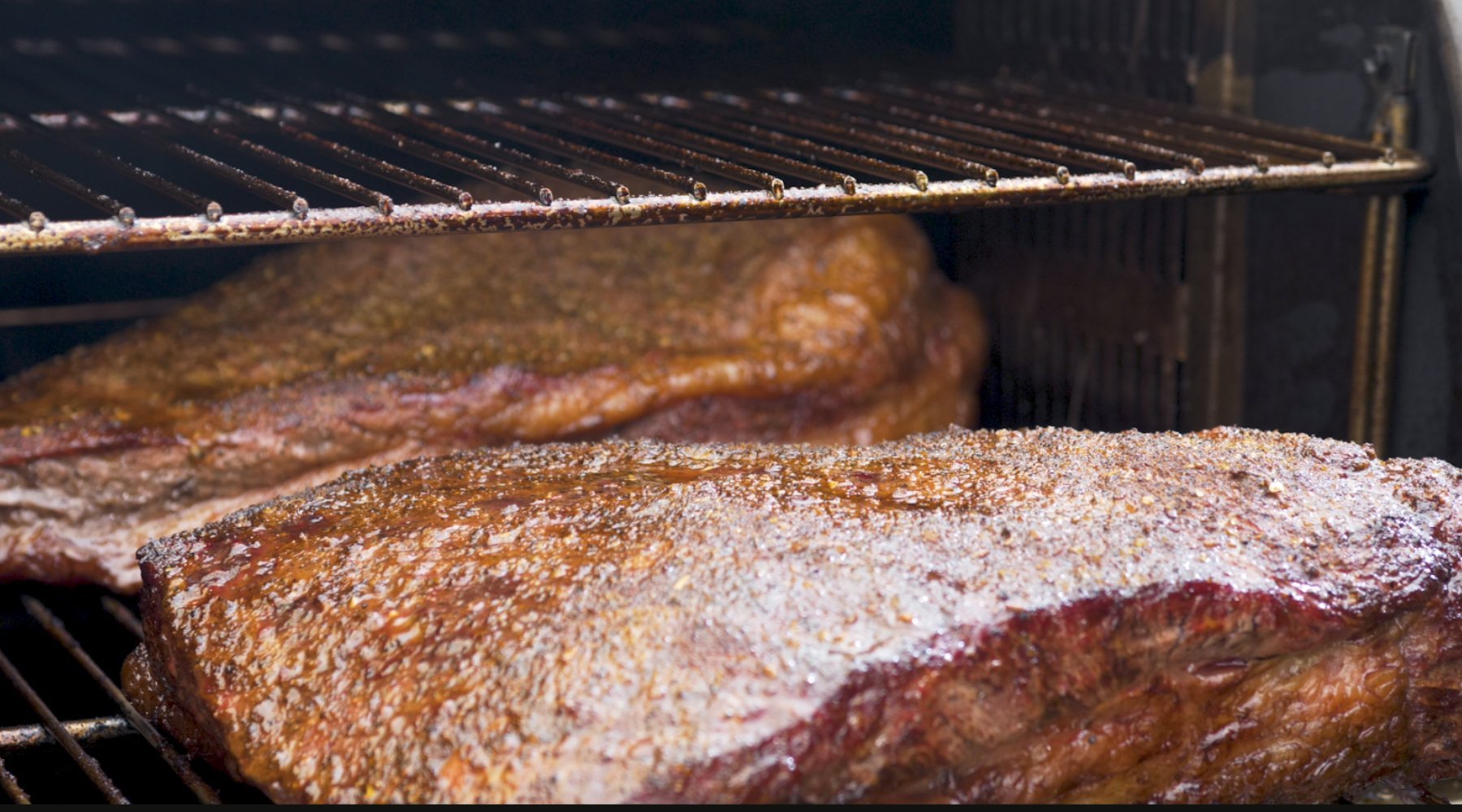 Finished brisket on the Ole Hickory Pit.
