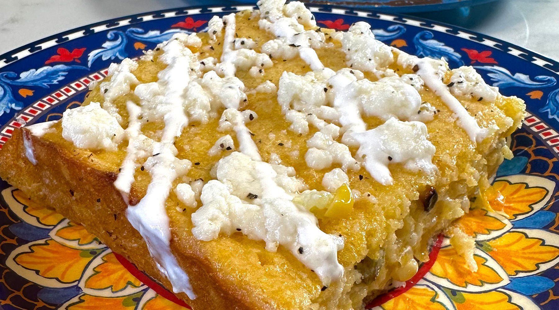 Best street corn casserole dish ready to be served