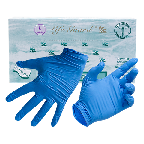 Blue LifeGuard Nitrile Food Gloves