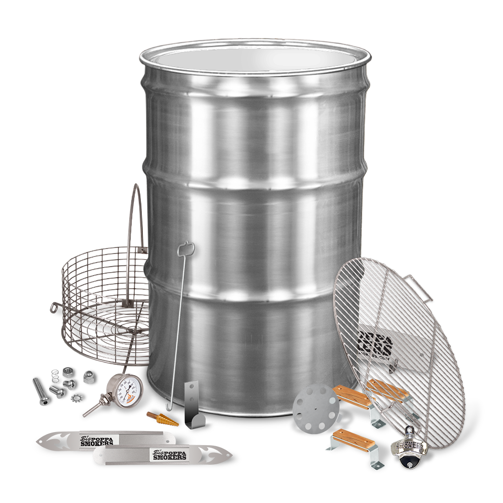 BPS SS Drum Smoker Kit | UDS| RustfrittBPS SS Drum Smoker Kit | UDS| Rustfritt  