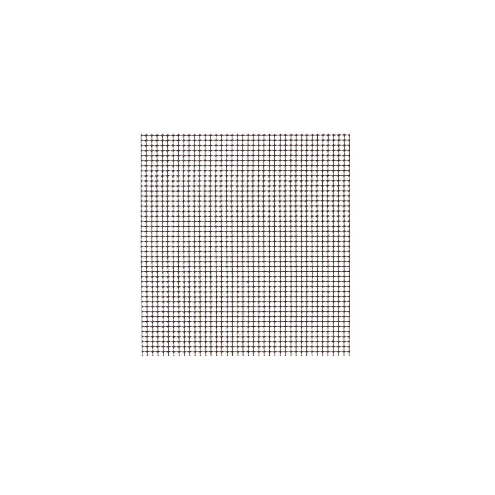 Close-up view of a barbecue grill mesh mat, featuring a fine square weave pattern that is dense and uniform, designed for grilling small or delicate foods without sticking or falling through.
