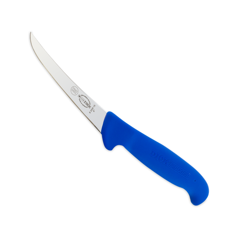 6-inch stiff boning knife with a sturdy handle, ideal for precise meat trimming and deboning tasks.