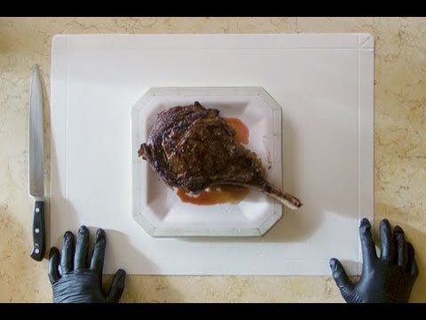 Ribeye on the plate