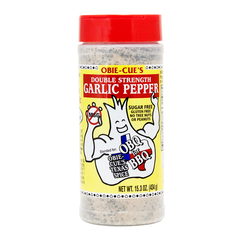 Obie-Cue's Garlic Pepper Rub & Seasoning - 15.3oz