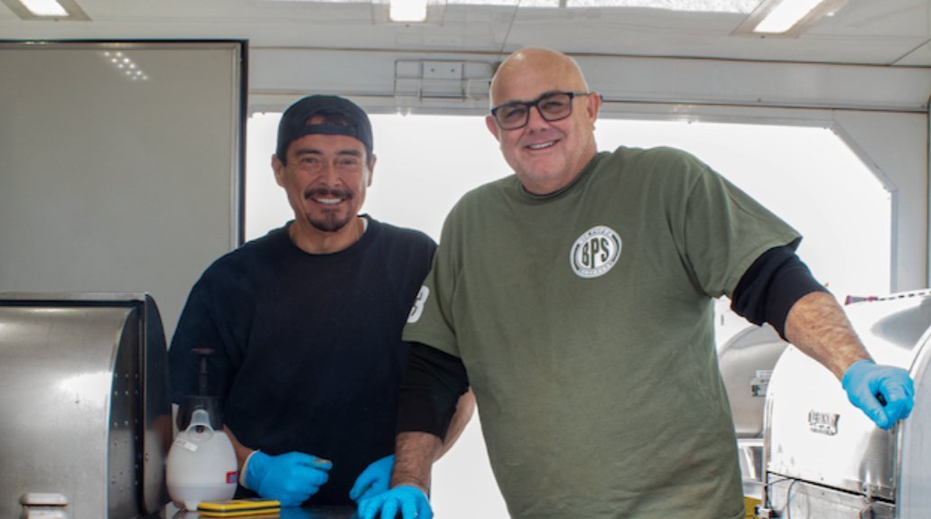 2X Hall of Fame BBQ Team of Sterling "Big Poppa" Ball and James "The Flame" Perez