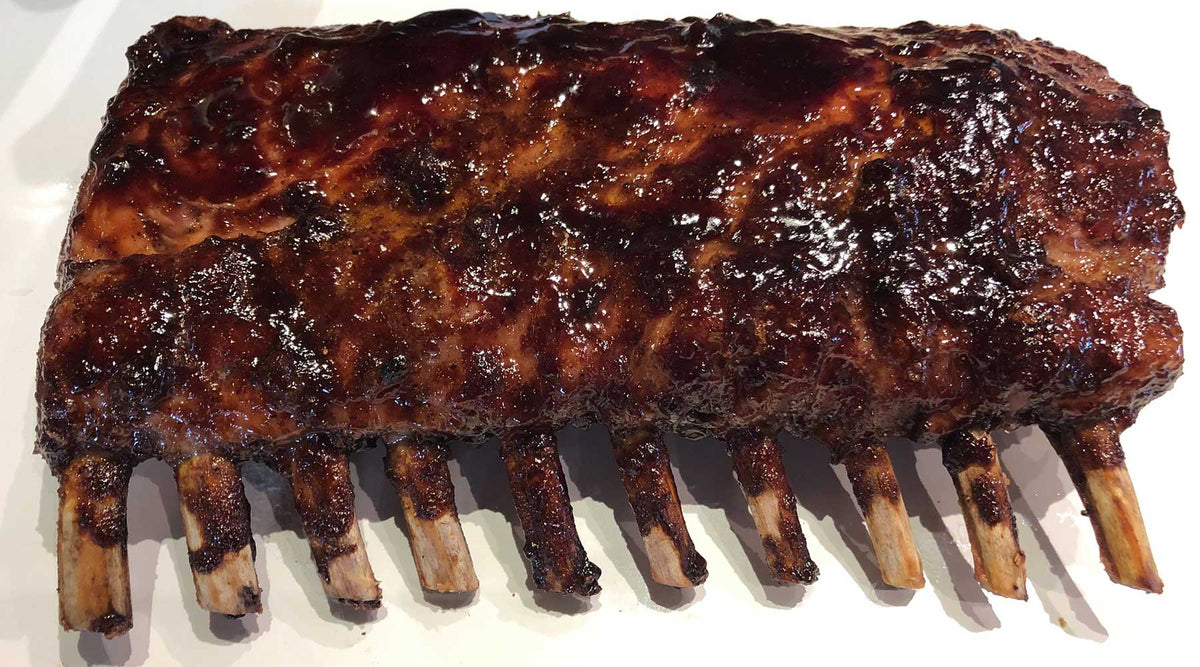 Blackberry & Sweet Money Glazed Rack of Pork Recipe | Big Poppa Smokers