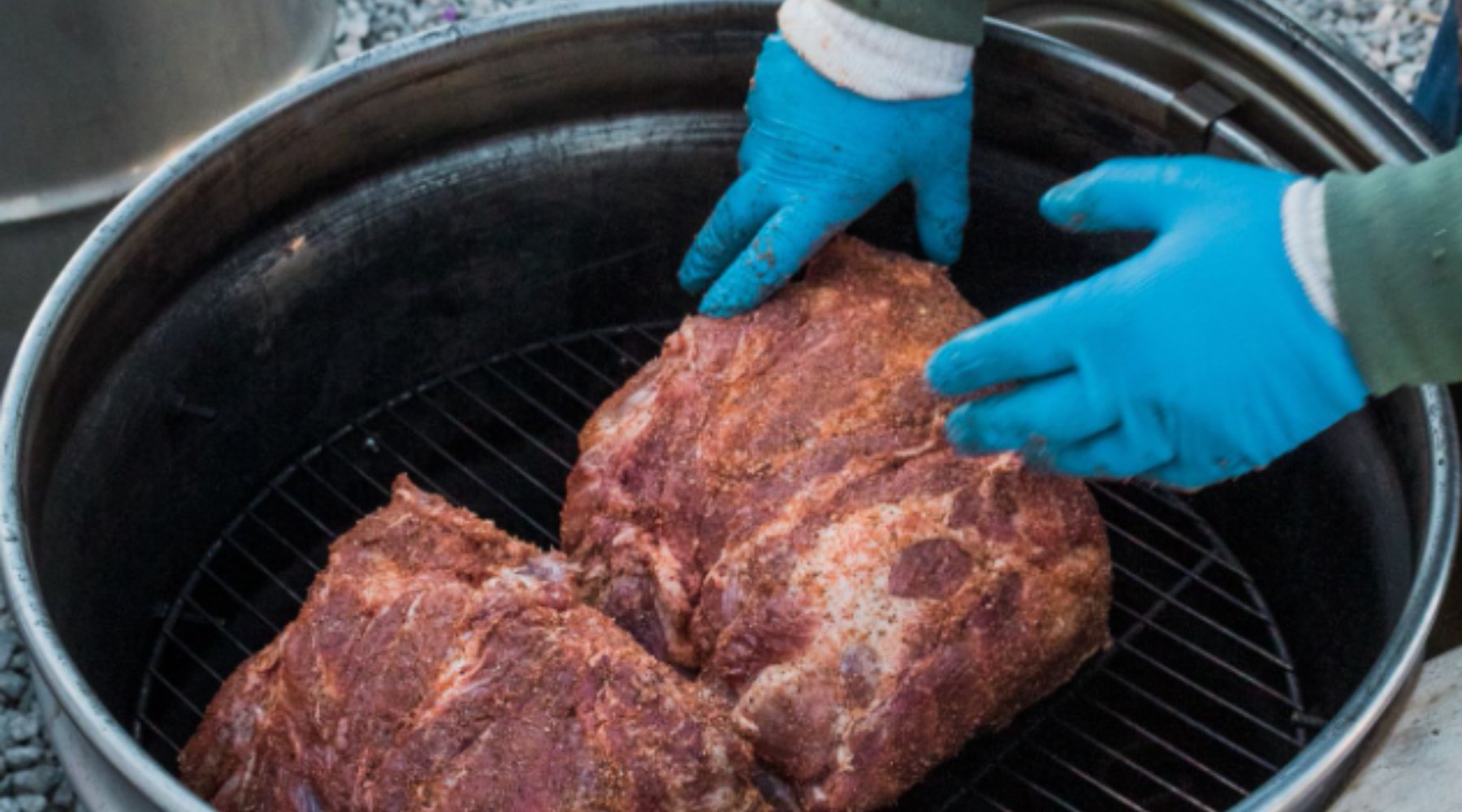 Tyson Pulled Pork on the Big Poppa Drum Smoker