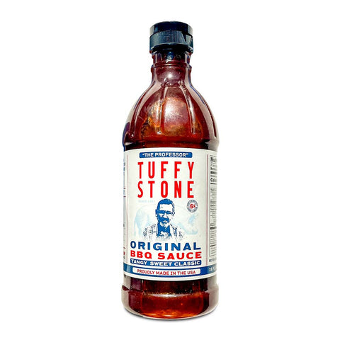 Tuffy "The Professor" Stone's original BBQ Sauce in a 16 oz bottle