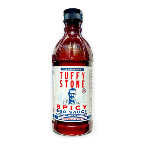 Tuffy "The Professor" Stone's Spicy BBQ Sauce that is smokey and bold with a kick