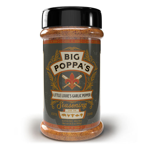 Big Poppa's Little Louie's Garlic Pepper Seasoning - 14.5oz