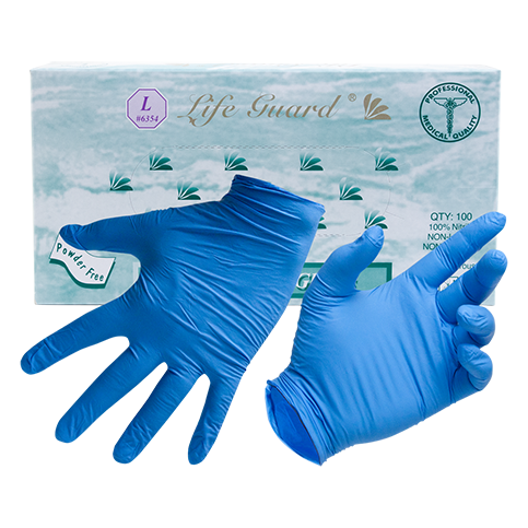 Blue LifeGuard Nitrile Food Glove, durable and disposable glove for safe food handling and BBQ preparation