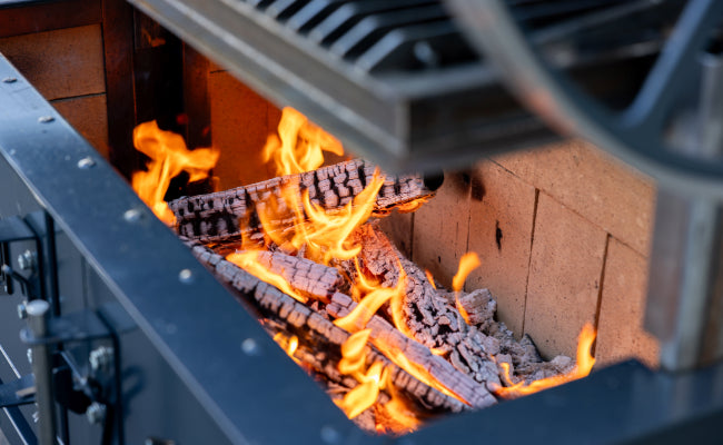 Fire on the Santa Maria Grill