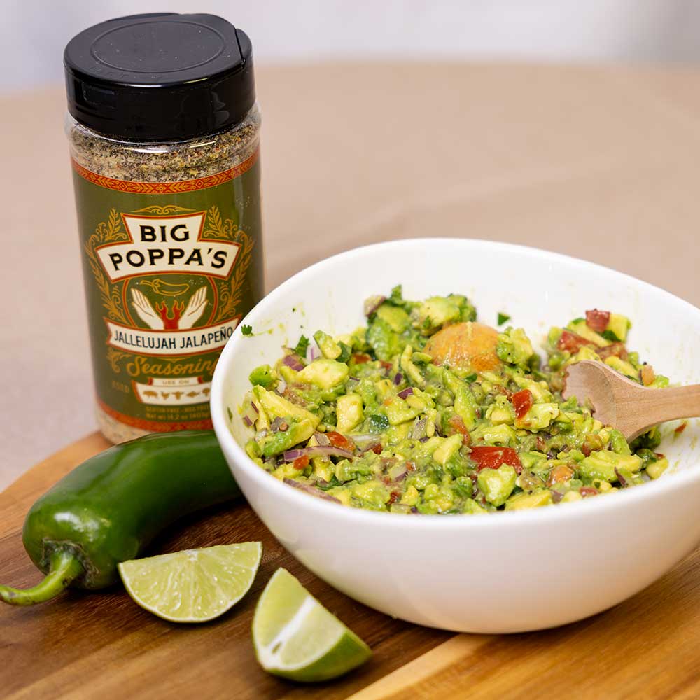 jallelujah jalapeno barbecue seasoning used in homemade guacamole