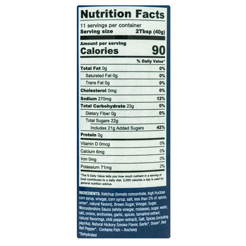 Nutritional facts about Man Meat BBQ Sauce Sweet & Smoky Sauce