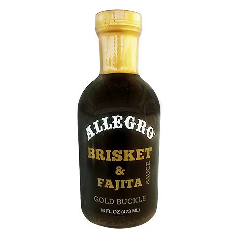 Allegro's 16oz bottle of brisket & fajita sauce