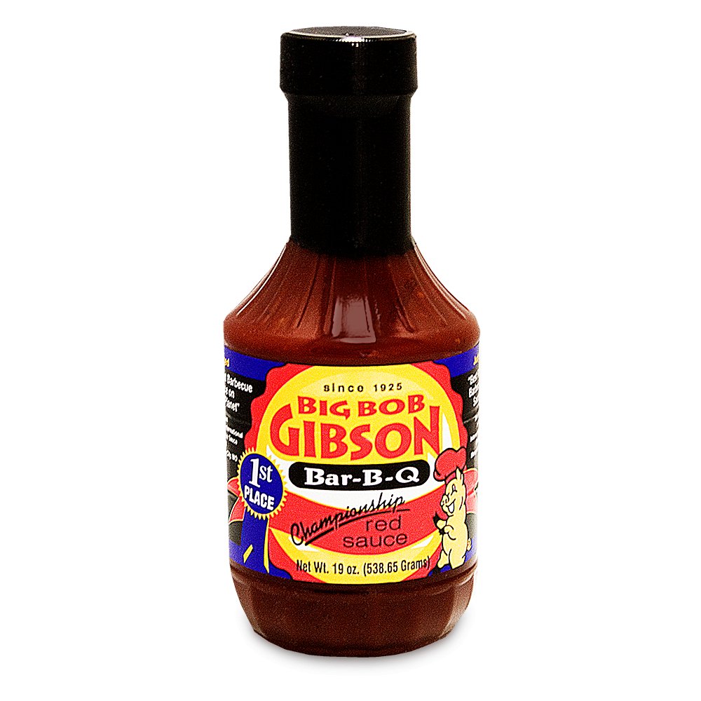 Big Bob Gibson's BBQ Red Sauce in a 19oz container.