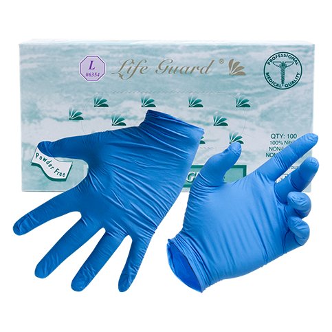 Blue LifeGuard Nitrile Food Glove, durable and disposable glove for safe food handling and BBQ preparation