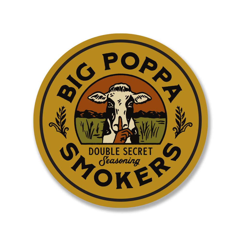 BPS Double Secret Yellow Sticker | BBQ Sticker | Sticker Collection