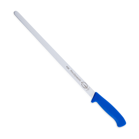 A  12-inch slicing knife with a long, narrow blade, perfect for precise slicing of meats and other foods.
