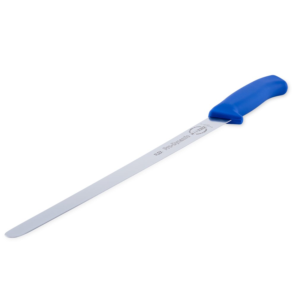  12-inch slicing knife with a long, narrow blade, perfect for precise slicing of meats and other foods.