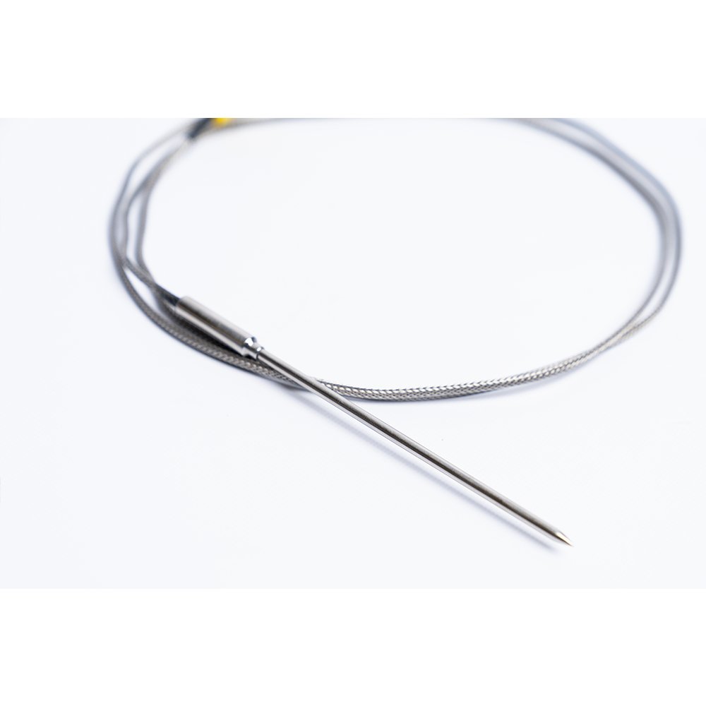 MAK K-Style Meat Probe, durable and precise temperature probe for monitoring meat doneness on MAK grills and smokers. This is a close up of the probe itself.