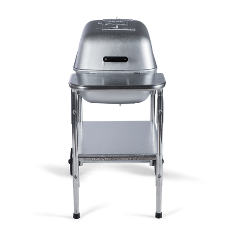 PK Portable Kitchen Charcoal Grill and Smoker - Classic Silver