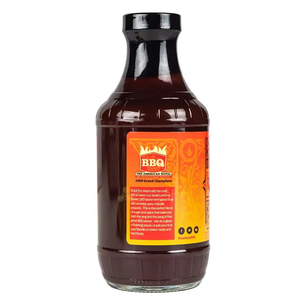 En Fuego BBQ Sauce bottle back label with product story, usage tips, and award details.
