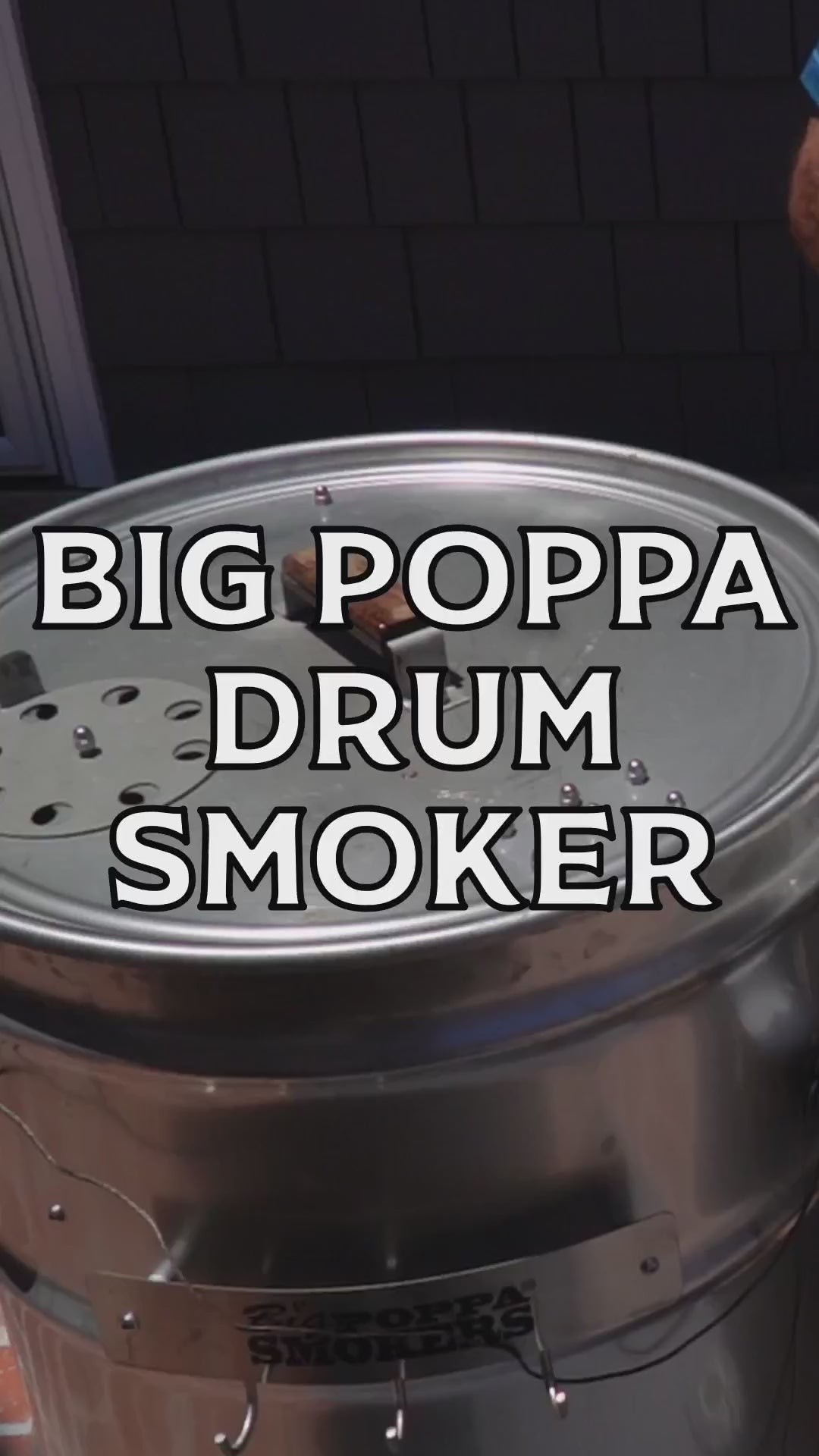 Video using a drum smoker