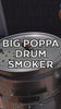 Video on drum smoking and features the beefy stainless steel grate.