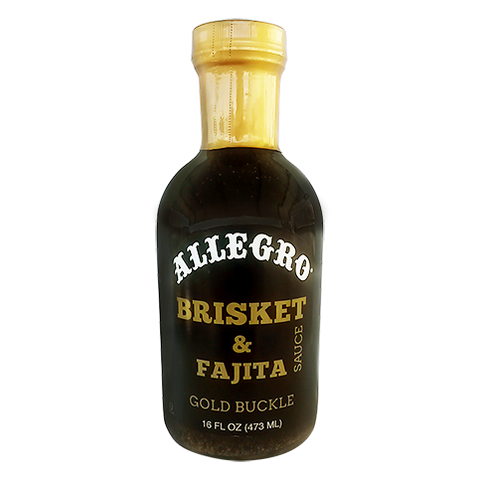 Allegro's 16oz bottle of brisket & fajita sauce