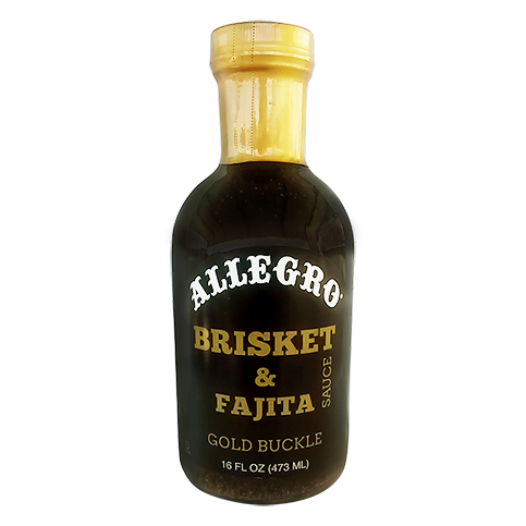 Allegro's 16oz bottle of brisket & fajita sauce