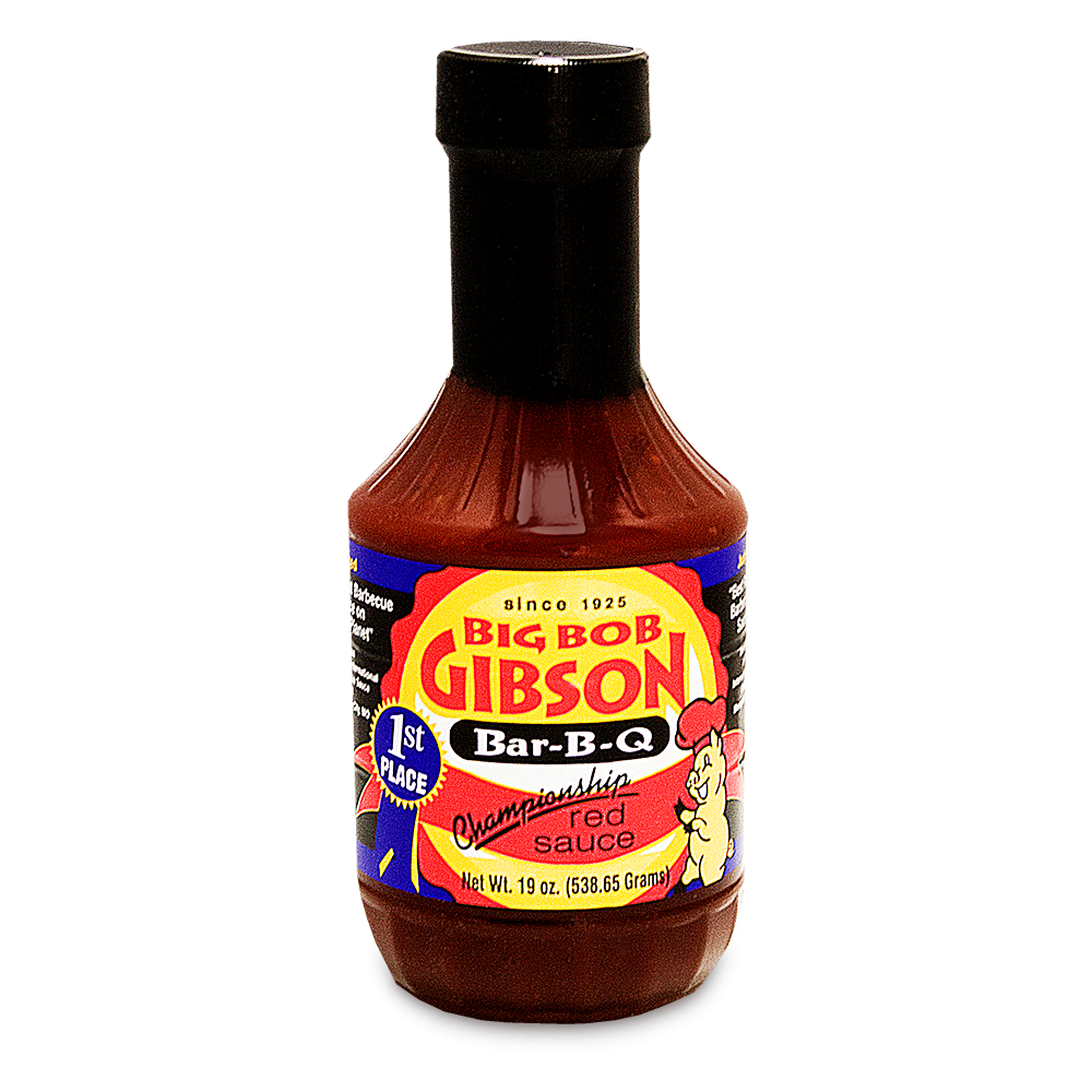 Big Bob Gibson's BBQ Red Sauce in a 19oz container.