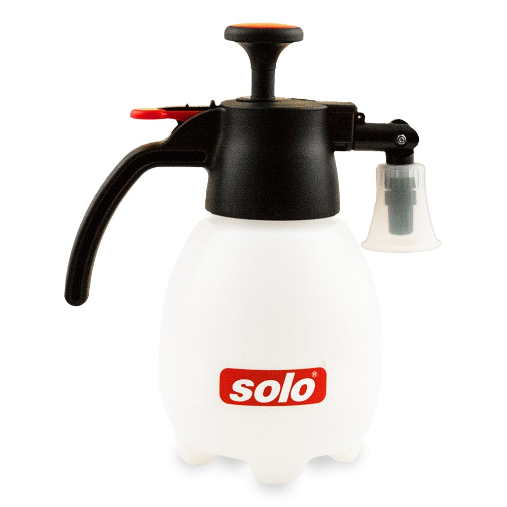 Here's a suitable alt text for the Solo 418 One-Hand Pressure Sprayer - 1 Liter:  "Solo 418 One-Hand Pressure Sprayer - 1 Liter, ergonomic and efficient handheld sprayer for gardening and cleaning tasks"