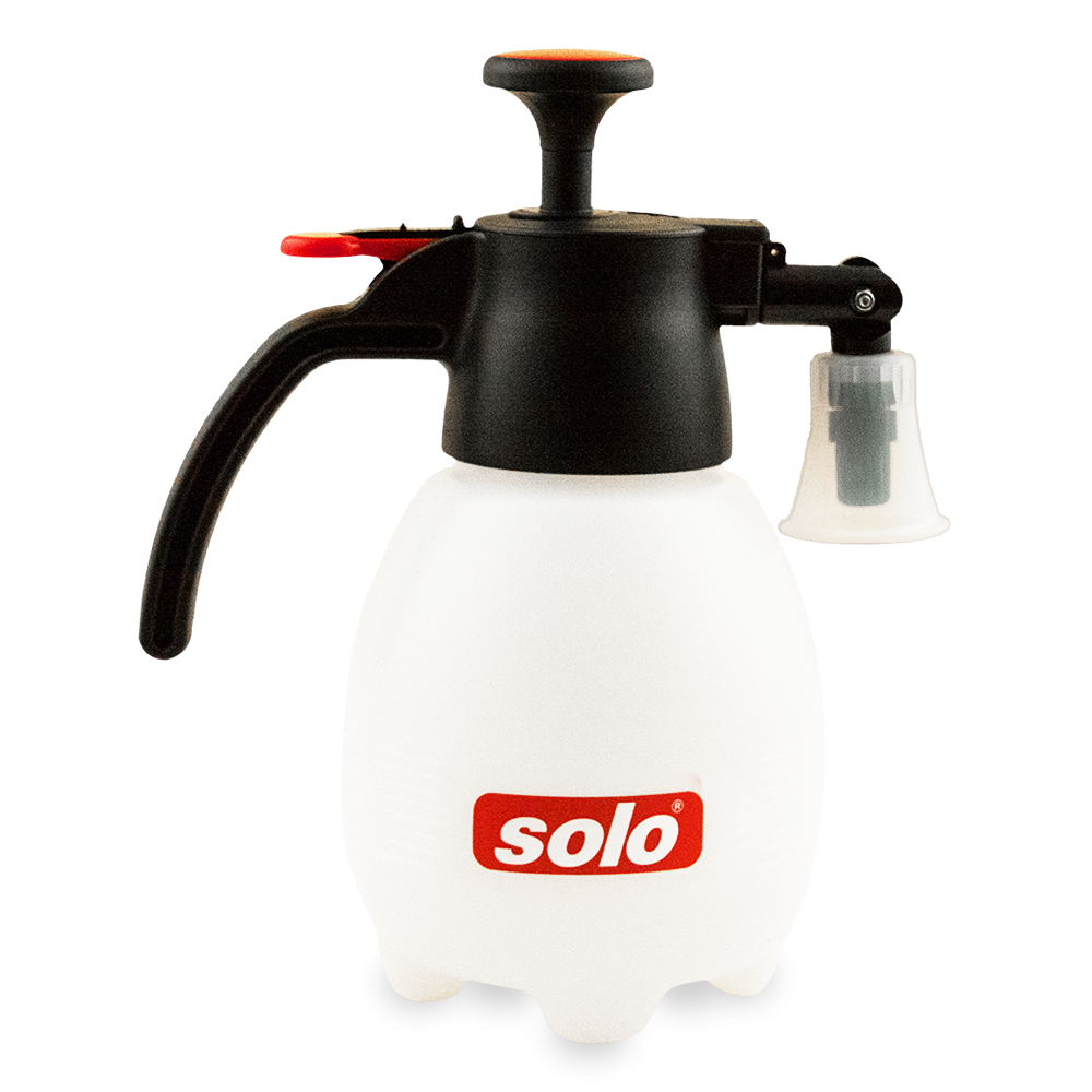 Here's a suitable alt text for the Solo 418 One-Hand Pressure Sprayer - 1 Liter:  "Solo 418 One-Hand Pressure Sprayer - 1 Liter, ergonomic and efficient handheld sprayer for gardening and cleaning tasks"